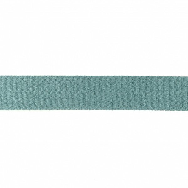 Baumwoll-Gurtband Soft - 40mm - unifarben - stahlblau - SOFT