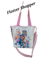 Nähset "Flotter Shopper" - Design: Watercolor Owl - inkl. Nähanleitung