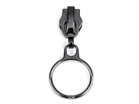 Zipper Ring schwarz für Spiralreißverschlüsse 6mm