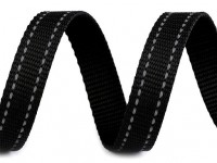 Reflektierendes Gurtband - PP - 20 mm - schwarz