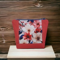 OUTDOORSTOFF Panel "KrimsKrams-Bag" - 3D Flowers altrosa