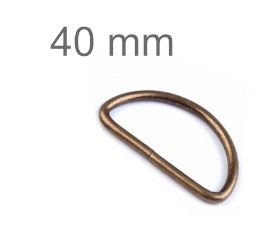 D-Ring altmessing - 40 mm (5 Stück)