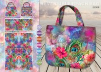 Taschen Panel Shopper -Canvas - Digitalprint - Pfauenauge - 21008 - VORBESTELLUNG