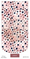 Kunstleder Schnittmuster-Panel "HTP Irma" - Dots rosé