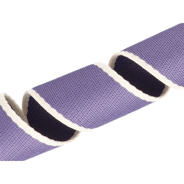 Gurtband purple natur uni - 38 mm