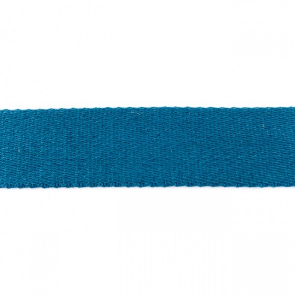 Baumwoll-Gurtband Soft 40mm - unifarben - jeansblau - SOFT