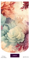 Kunstleder Schnittmuster-Panel "HTP Irma" - Flowers&Swirls