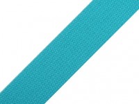 Baumwoll-Gurtband 30 mm- unifarben - aquablau