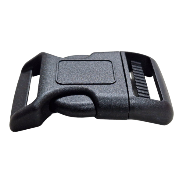 Kunststoffschnalle - Steckverschluss - gebogen - 30mm - schwarz (Acetal)