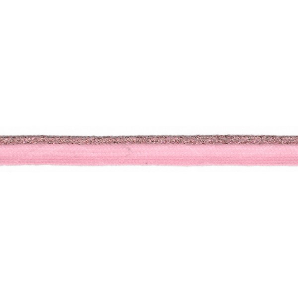 Paspelband - mit Lurexpaspel - rosa