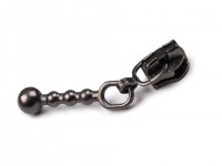 Metallzipper "Stäbchen" - schwarz - für 3mm Spiralreissverschluss