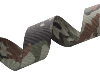 Gurtband - 25mm - Camouflage grau - Polyester