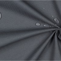 Canvas waterproof unifarben - blaugrau - 100% Baumwolle