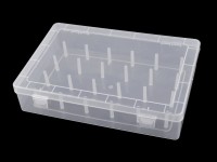 Kunststoff-Box für 24 Nähgarn-Rollen