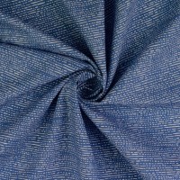 Baumwoll - Webware "Stripes" - jeansblau