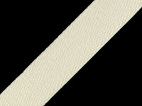 Baumwoll-Gurtband 25 mm- unifarben - natur