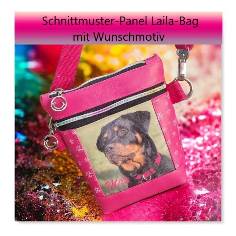 Schnittmuster-Panel Laila-Bag mit Wunschmotiv