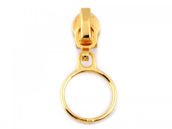 Zipper Ring goldfarben für Spiralreißverschlüsse 3 mm