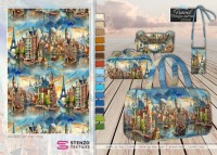 Taschenset Panel aus Canvas - Digitalprint - Städtetrip - 23356 - VORBESTELLUNG