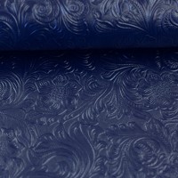 Kunstleder "MARLIES" - floral blau -  by Swafing