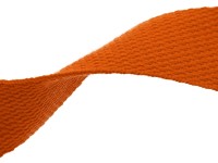 Polycotton - Gurtband 30 mm- unifarben - 2mm dick - orange (053)