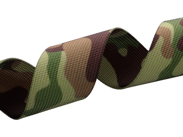 Gurtband - 25mm - Camouflage khaki - Polyester
