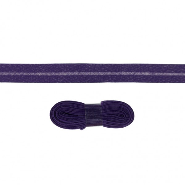 3 Meter Einfassband Baumwolle uni - 20mm - violett