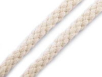 Baumwollkordel geflochten -  natur - 8 mm - 10 Meter