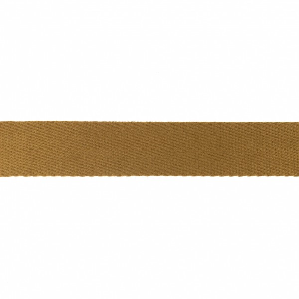 Baumwoll-Gurtband Soft - 40mm - unifarben - braun - SOFT