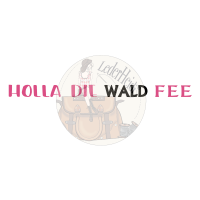 Bügelbilder - Spruch " HOLLA DIE WALDFEE" - 3er Pack - für Gurtbänder