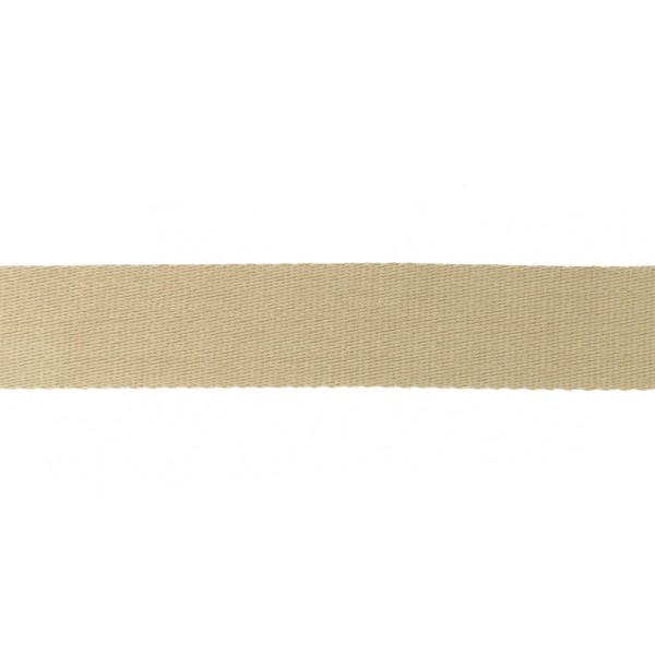 Baumwoll-Gurtband Soft - 40mm - unifarben - camel - SOFT