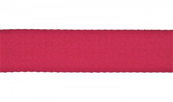 Baumwoll-Gurtband Soft - 40mm - unifarben - fuchsia - SOFT