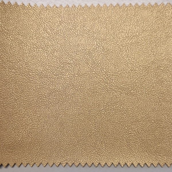 Kunstleder BASIC - leicht strukturierte Oberfläche - gold-metallic