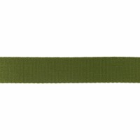 Baumwoll-Gurtband Soft - 40mm - unifarben - olivgrün - SOFT