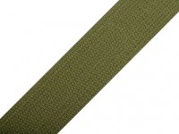 Baumwoll-Gurtband 30 mm- unifarben - olivgrün