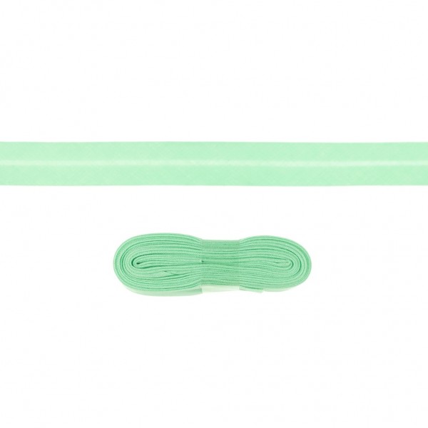 3 Meter Einfassband Baumwolle uni - 20mm - hellgrün