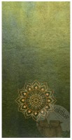 Kunstleder Panel  für Geldbörsen "Mandala grün" - 25x40 cm